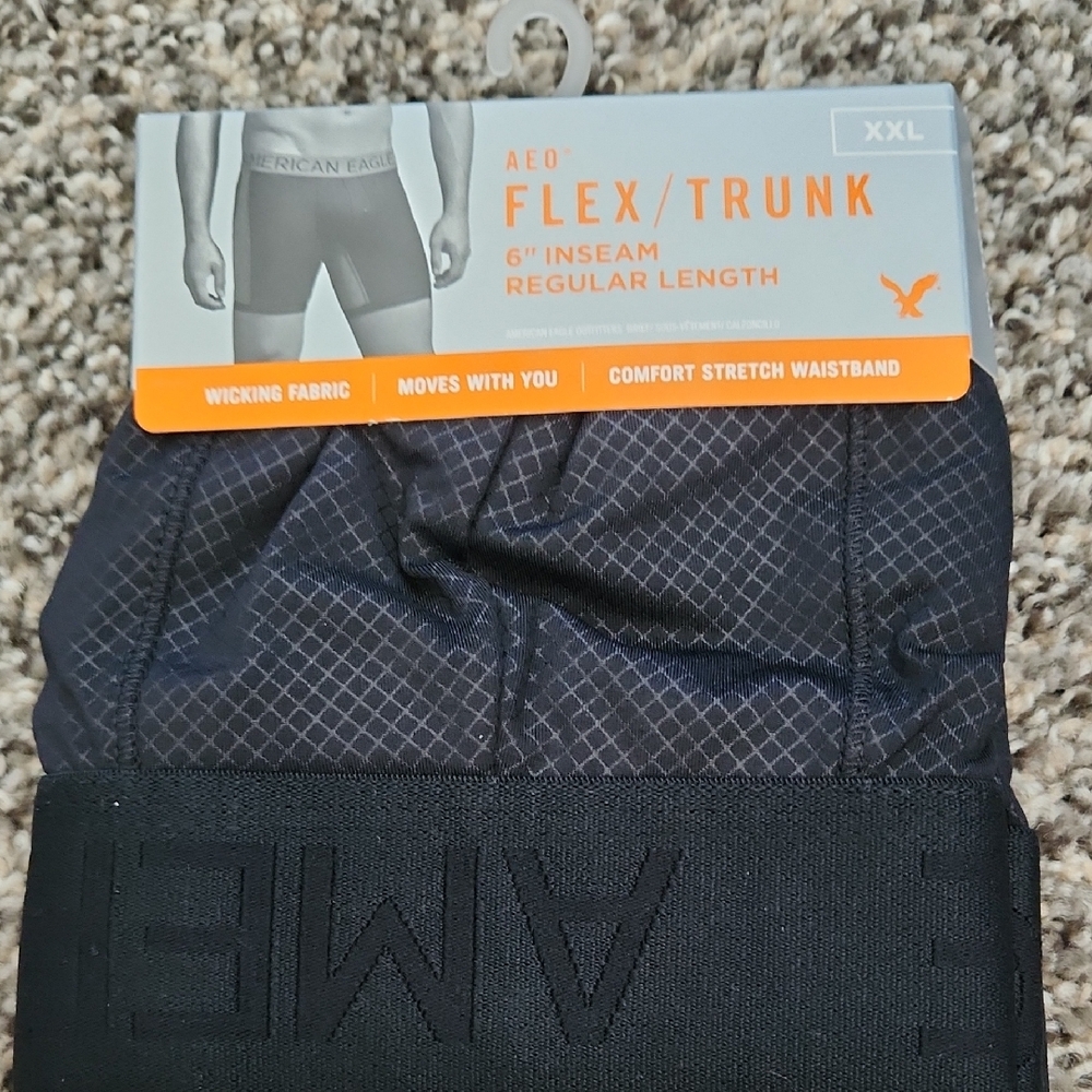 American Eagle Outfitters Flex/Trunk Boxer Briefs - Black